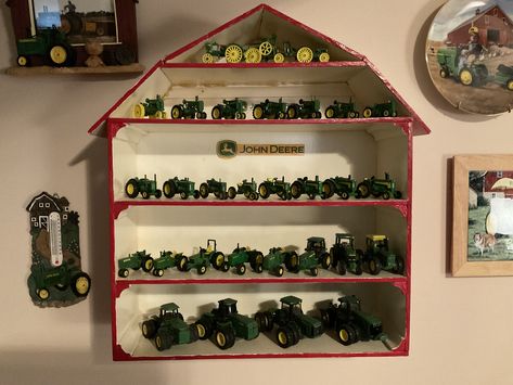 Tractor Display Ideas, Farm Toy Display, Collection Displays, Toy Rooms, Country Farm, Displaying Collections, Display Ideas, Wine Rack, Tractor