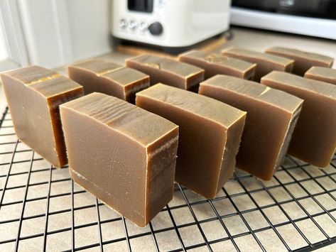 Cold Process Neem Soap made with Tropical Oils — Elly's Everyday Neem Soap Recipe, Neem Oil Soap, Neem Soap, Cold Processed Soap, Diy Soap Bars, Formula Recipes, May Chang, Cold Process Soap Recipes, Hand Soaps