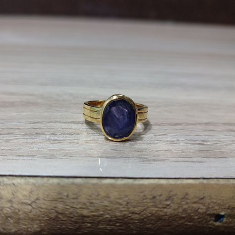 100% Original Oval Cut 5,6,7 Carat Blue Sapphire Astrology Ring in Panchdhatu, Blue Sapphire/ Neelam Ring for Unisex Astrology Ring, Neelam Ring, Rudraksha Jewelry, Gold Earrings Models, Rudraksha Beads, Blue Stone Ring, Ringe Gold, Golden Ring, Ring Color