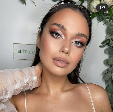 Hens Makeup Looks, Hen Do Makeup, Day Event Makeup, Smokey Bridal Makeup, Bronze Wedding Makeup, Dramatic Bridal Makeup, Glam Bride Makeup, Bronze Makeup Look, Dramatic Wedding Makeup