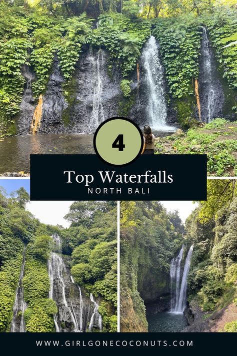 Explore the 4 best waterfalls in Munduk, Bali – stunning natural spots for hiking, photography, and relaxation Munduk Bali, Bali Girls, Small Village, The Wilderness, Asia Travel, The 4, Lush, Bali, Indonesia