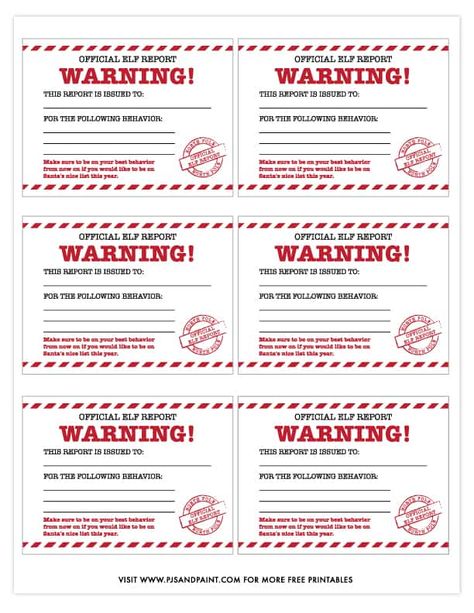 Official Elf Report – Free Printable Elf Report Cards Elf Warning Letter, Elf On The Shelf Warning Letter Free, Elf Warning For Bad Behaviour, Elf On The Shelf Warning Letter, Elf Application Free Printable, Elf On The Shelf Report Card, Elf On The Shelf Report Card Printable, Elf Warning Letter Free Printable, Elf On Strike Printable Free