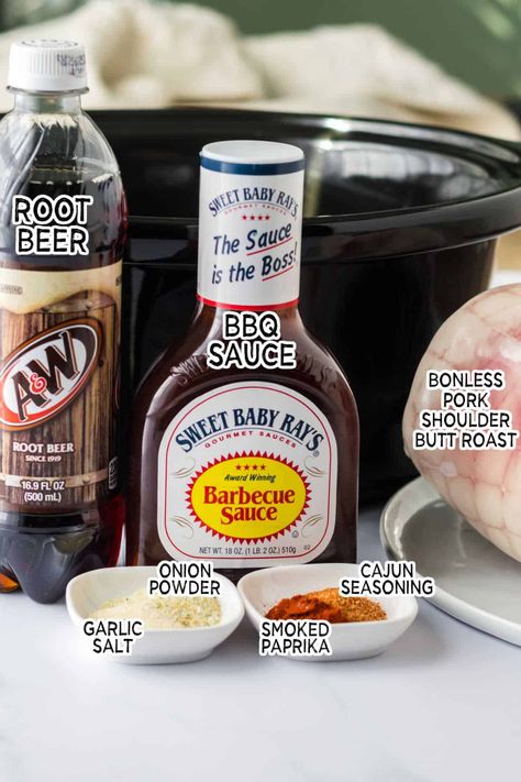 Rootbeer Pulled Pork Slow Cooker, Root Beer Pulled Pork Crock Pot, Root Beer Pulled Pork, Crock Pot Suppers, Rootbeer Pulled Pork, Beer Pulled Pork, Bbq Pork Sandwiches, Slow Cooker Pork Roast, Slow Cooker Recipes Pork