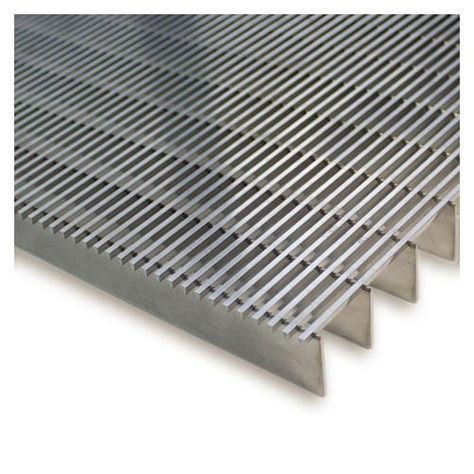 Mats Inc | MetroSteel™ Grate | Foot Grilles Drainage Design, Factory Interior, Pedestrian Walkway, Steel Floor, Joinery Details, Goat Farming, Concept Development, Construction Details, Commercial Flooring