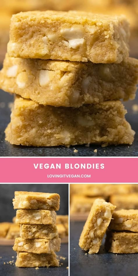 Vegan Blondie, Vegan Blondies, Vegan Recipes For One, Vegan Chocolate Brownies, Diet Meal Plan For Beginners, Best Vegan Cheese, Vegan Holiday Recipes, Vegan Brownies, Vegan Bar