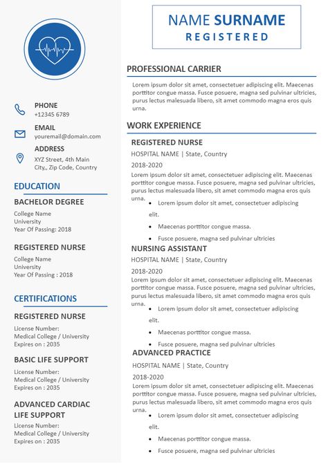 Resume For Nurses, Office Assistant Resume, Nursing Cv, Nursing Cover Letter, Medical Resume Template, Nurse Resume Template, Teas Test, Job Resume Format, Medical Resume