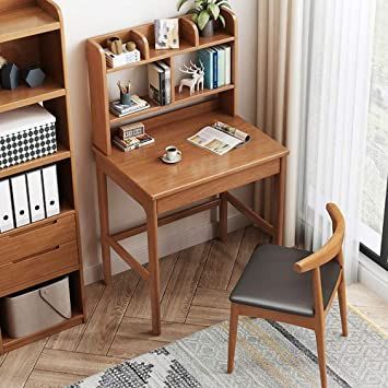 Desk With Bookshelves, Wooden Study Table, Study Table Designs, Shoe Rack Living Room, Kids Desk, Entryway Console Table, Home Office Furniture Desk, Dekorasi Kamar Tidur, Bookshelf Desk