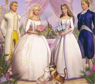 Hicks Und Astrid, The Princess And The Pauper, Barbie Drawing, Princess And The Pauper, Barbie Cartoon, Barbie Images, Wedding Scene, Barbie Princess, Barbie I