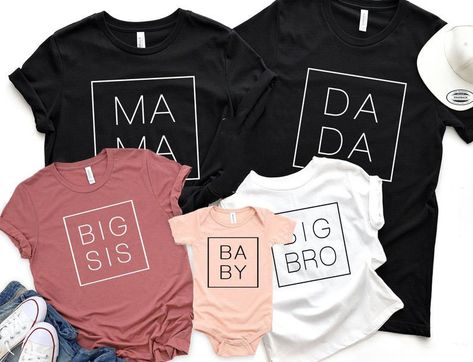 Reunion Shirts, Family Shirts Matching, Mothers Day Shirt, Squad Shirt, Birthday Party Shirt, Mom Baby, Big Sis, Baby Svg, Fathers Day Shirts