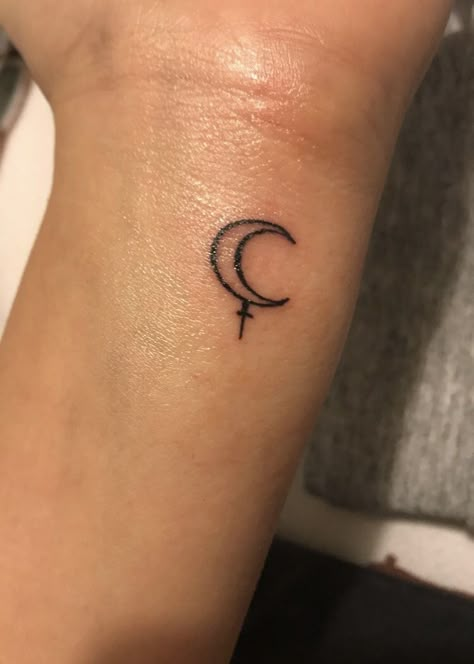 Lilith Symbol Tattoo, Lilith Tattoo, Lilith Symbol, Unique Forearm Tattoos, Tattoo On Wrist, Stick Poke Tattoo, Cuff Tattoo, Mystical Tattoos, Symbol Tattoo