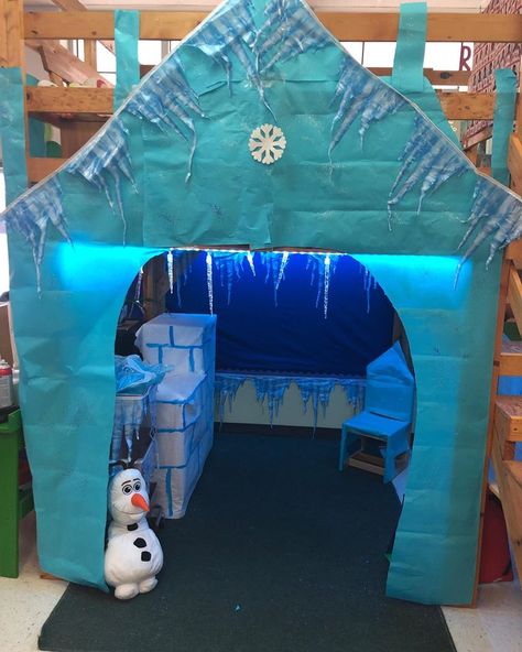 Dramatic Play Centers Preschool, Dramatic Play Activities, Camping Theme Preschool, Winter Theme Preschool, Winter Activities Preschool, Winter Play, Dramatic Play Area, Dramatic Play Preschool, Snow Theme