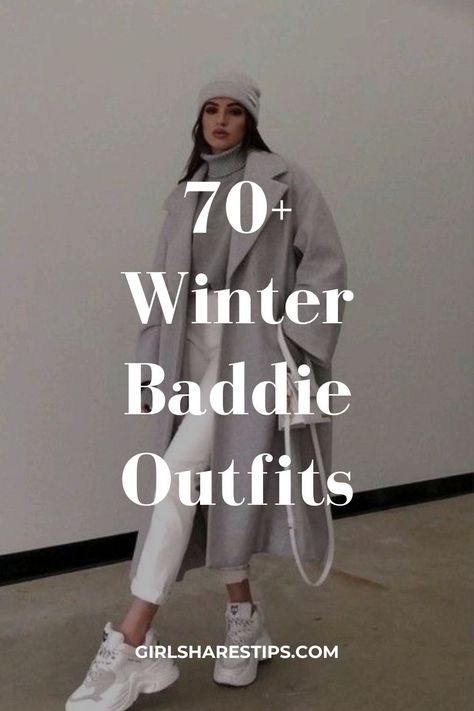 Winter Outfits San Diego, Nyc In The Winter Outfit, Bad B Outfits Winter, London Fashion Winter Street Chic, Cute Winter Outfits Europe, 2 Piece Winter Outfit, Casual Trench Coat Outfit Winter, Bougie Casual Outfits, Cute Winter Shopping Outfits