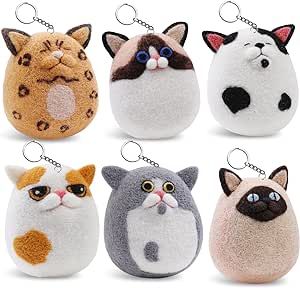 Needle Felted Keychains, Felting Projects For Beginners, Felt Keyring, Cat Dolls, Nature Film, Felting Needles, Needle Felting Supplies, Felt Keychain, Roving Yarn