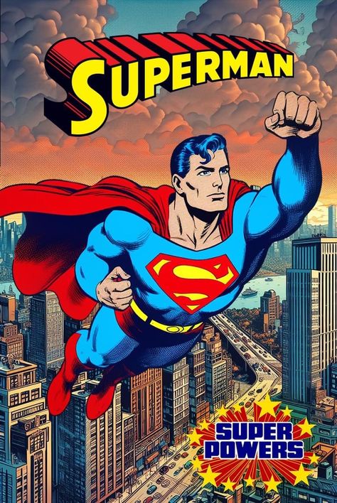 Superman Comic Cover, Superman Aesthetic Wallpaper, Superman Posters, Superman Poster, Vintage Superman, Dc Comics Logo, Comic Superman, Superman Characters, Superman 2