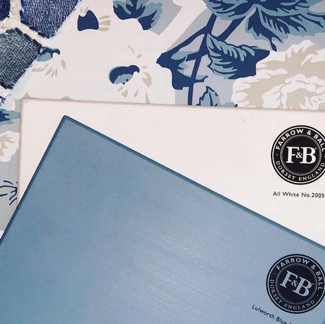 Modern Maison on Instagram: "No joke .. painting our new house with Lulworth Blue and All White! Farrow and Ball is worth it!" All White Farrow And Ball, Lulworth Blue, Farrow And Ball, All White, Worth It, New House, New Homes, Wall, Blue