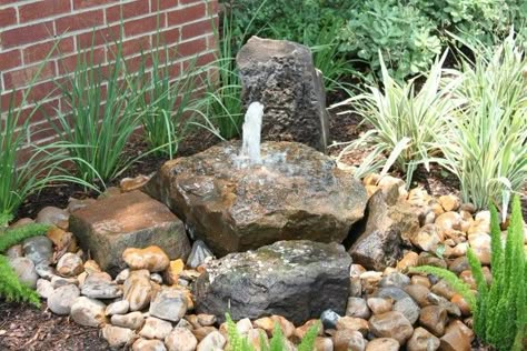 Like this Taman Air, Rock Fountain, Outdoor Water Features, Garden Water Fountains, Garden Water Feature, Fountains Backyard, Garden Waterfall, Backyard Water Feature, Waterfalls Backyard