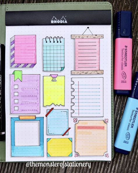 خريطة ذهنية, Penanda Buku, Sketch Note, Note Doodles, Bullet Journal Paper, Diy Journal Books, Paper Note, Bullet Journal Diy, Bullet Journal Notebook