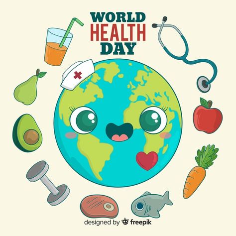 International health day background World Heart Day, World Health Day, Day Background, Health Tips For Women, Heart Day, Poster Drawing, Health Day, Health Design, Health Logo