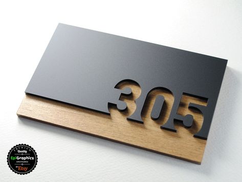 EpiGraphicsSigns - Etsy India Door Number Sign, Entrance Signage, Hotel Signage, Room Signage, Wood Signage, Door Signage, Wooden Signage, Office Signage, Metal Signage