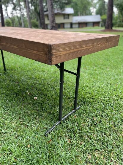 Folding Table Diy, Wooden Folding Table, Outdoor Wood Table, Patio Table Top, Event Tables, Table Top Covers, Office Diy, Deck Table, Wood Table Diy