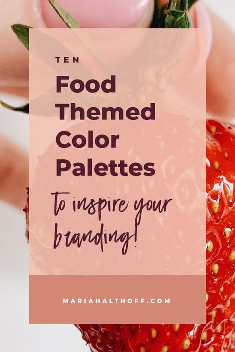 Themed Color Palettes, Food Colors Palette, Blog Color Palette, Graphic Design Free, Branding Workbook, Freelancing Tips, Lots Of Food, Business Colors, Brand Color Palette