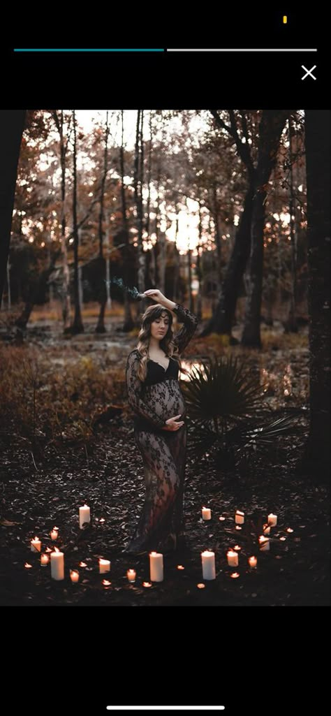 Halloween Inspired Maternity Photos, Creepy Maternity Pictures, Pagan Maternity Photos, Goth Maturnity Shoot, Gothic Maternity Dress, Halloween Maternity Shoot Ideas, Mystical Maternity Shoot, Witchy Newborn Photos, Halloween Themed Maternity Shoot