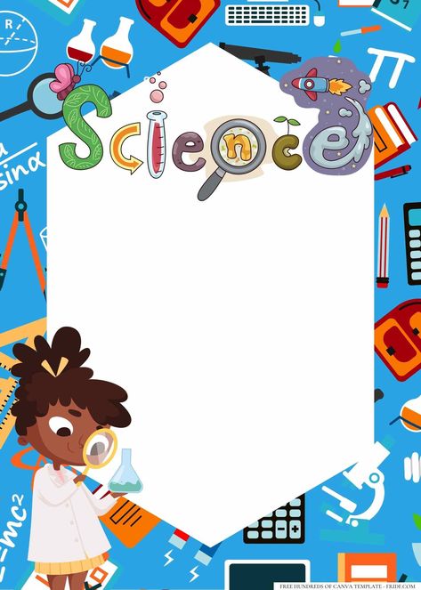 Science Invitations, Lab Activities, Diy Toddler, Diy Activities, Borders For Paper, Science Lab, Cover Page, Cover Pages, Doodle Art