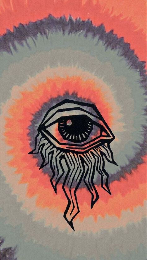 Trippy Eye Wallpaper, Trippy Clothes, Bright Furniture, Wallpaper Background Design, Evil Eye Art, Trippy Designs, Diy Abstract Canvas Art, Hippie Painting, Trippy Wallpaper