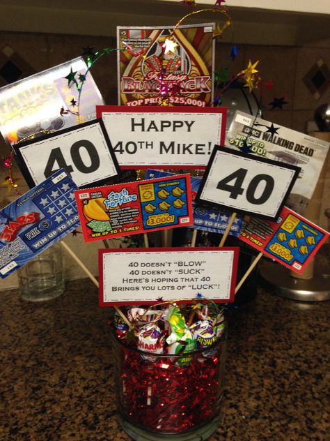 40th Birthday Idea for Mean - Lottery bouquet 40th Birthday Lotto Gift, 40th Birthday Basket For Men, 40th Birthday Idea For Men, 40 Birthday Gifts For Men, Funny 40th Birthday Gifts For Men, Men’s 40th Birthday Gift Ideas, 40th Birthday Presents For Him, 40 Gifts For 40th Birthday Men, 40th Birthday Gift Ideas For Men