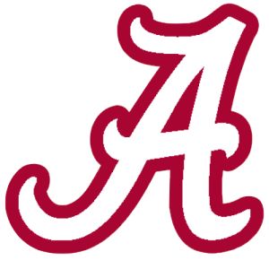 Logo University, Alabama Logo, Alabama Crimson Tide Logo, Red Outline, Alabama A, Alabama Football Roll Tide, Bama Football, Alabama Crimson Tide Football, Alfabet Letters