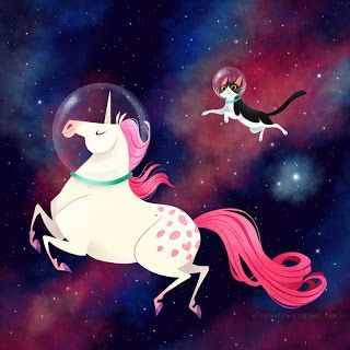 Space Unicorn and Space Cat! | Els-A-Sketch | Bloglovin’ Cat Batman, Space Unicorn, Real Unicorn, Unicorns And Mermaids, Unicorn Art, Space Cat, A Unicorn, Rainbow Unicorn, Unicorn Party