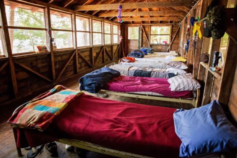 Summer Camp Cabin, Camp Cabins, Summer Camp Aesthetic, Camp America, Camp Cabin, Summer Cabin, Sleepaway Camp, Cabin Aesthetic, Cabin Bedroom