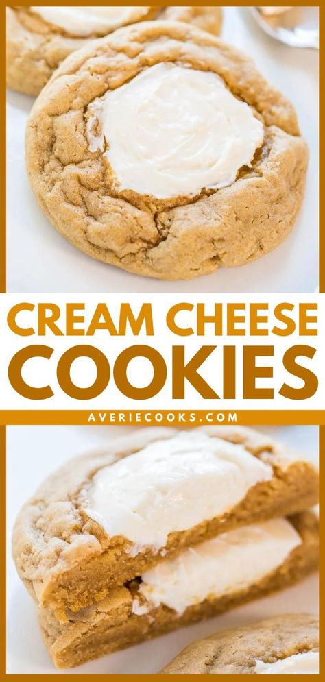 Cream Cheese Cookies,easy cookie recipes, sweet treats Recipes With 4 Oz Cream Cheese, Cream Cheese Cookies Recipes, Recipes Using Cream Cheese, Cream Cheese Cookie Recipe, Cream Cheese Sugar Cookies, Averie Cooks, Cream Cheese Desserts, Best Cookies Ever, Best Cookies