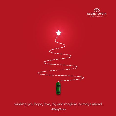 Globe Toyota Wishes You JoyHopeAnd PeaceTreasure The Present And Create A Beautiful TomorrowMerry ChristmasGlobetoyota christmas christmastree xmas merrychristmas winter christmastime santa christmasgifts christmasiscoming christmasdecorations christmaslights family snow Xmas Creative Ads, Christmas Creatives Ads, Christmas Car Ads, Christmas Ads Design, Christmas Ad Design, Creative Christmas Ads, Merry Christmas Creative Ads, Christmas Creative Ads Design, Winter Ads