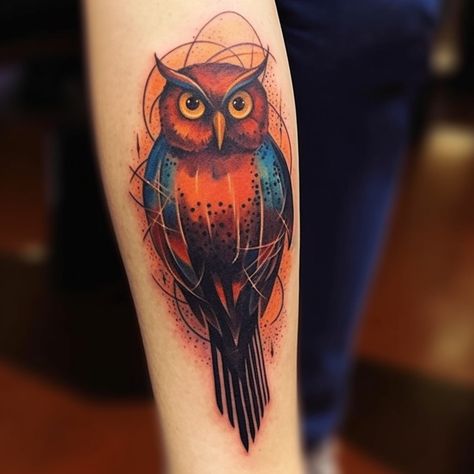 Colourful cool small owl tattoo Small Owl Tattoo, Owl Tattoo Design, Small Owl, Owl Tattoo, Tattoo Design, Tattoo Designs, Design Ideas, Tattoos, Color