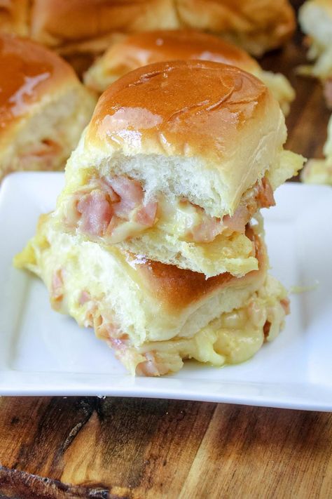 Ham Delights Recipe, Ham Delights, Potluck Meals, Best Baked Potato, Softball Tournaments, Blue Ribbon Recipes, Brunch Foods, Appetizer Sandwiches, Blooming Onion