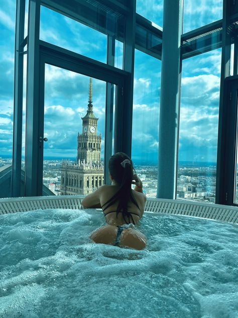 Jacuzzi Pics, Poland Travel, Hotel Luxury, Luxury Business, Warsaw Poland, Warsaw, Travel Vacation, Hot Tub, Summer Fun