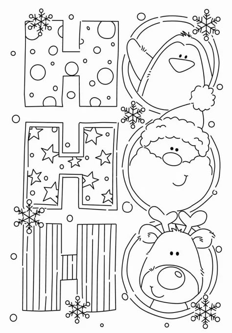 Christmas Coloring Page, Christmas Coloring Sheets, Color Sheets, Tampons Transparents, Photo Album Diy, Christmas Painting, Navidad Diy, Christmas Coloring, Christmas Kids