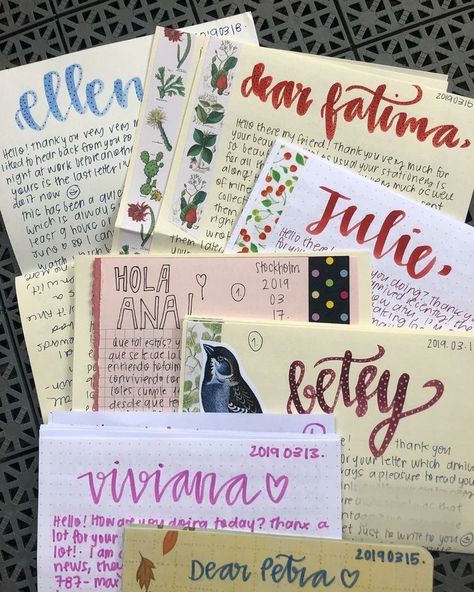 Snail Mail Inspiration, Snail Mail Art, Snail Mail Pen Pals, Mail Art Envelopes, Pretty Letters, Aesthetic Letters, Tattoos Architecture, Outdoors Tattoos, Friendly Letter