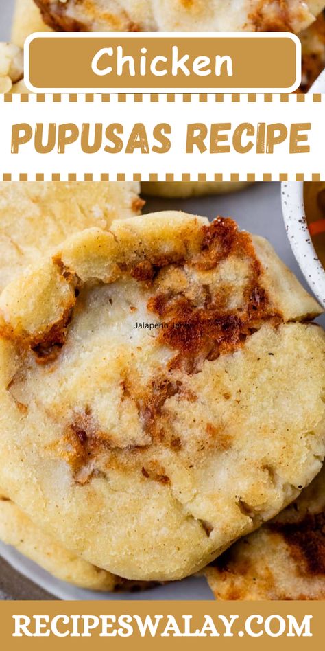 If you're looking for a tasty and satisfying meal that's easy to prepare, look no further than chicken pupusas recipe. This traditional Salvadoran ... How To Make Pupusas Recipes, Pupusas Revueltas Recipe, Papoosa Recipe, Chicken Pupusas Recipe, Papusa Recipe Easy, Papusa Recipe El Salvador, Chicken Pupusas, Pupusas Recipe El Salvador, Papusa Recipe