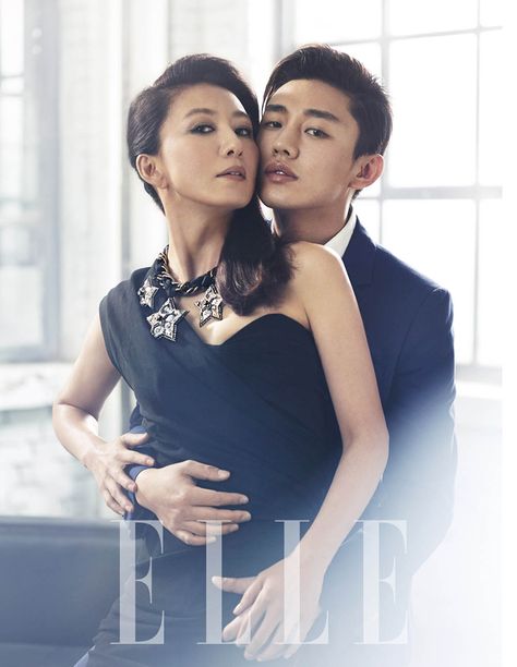 Yoo Ah In and Kim Hee Ae Move Their Secret Love Affair to the Pages of Elle Korea | A Koala's Playground Secret Love Affair, Kim Hee Ae, Kim Hee-ae, Yoo Ah In, Kang Ha Neul, Elle Korea, Elle Magazine, Secret Love, Drama Film