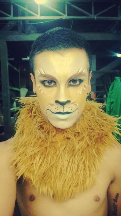 Boys Eyebrows, Lion Makeup, Theater Makeup, Lion Halloween, Lion King Costume, Lion King Jr, Show Makeup, Theatre Makeup, Lion Costume