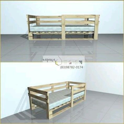 Pallet Twin Beds, Pallet Toddler Bed, Fish Tank Cabinets, Diy Toddler Bed, Tiny House Furniture, Diy Pallet Bed, Montessori Bed, Pallet Beds, Pallet Bed