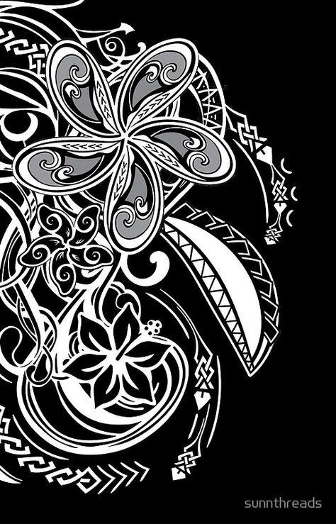 Hawaiian Black And White Tribal Threads Art Overlay, Polynesian Tattoos Women, Hawaii Summer, Polynesian Tattoo Designs, Polynesian Art, Hawaiian Tattoo, Polynesian Designs, Hawaiian Art, Maori Art