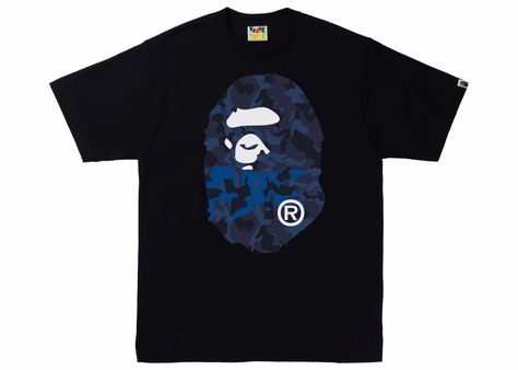 American Fighter Shirts, Bape T Shirt, Bape Shirt, Supreme T Shirt, Cute Clothing Stores, North Face Shorts, Blue Camouflage, Camouflage Print, Girl Fits