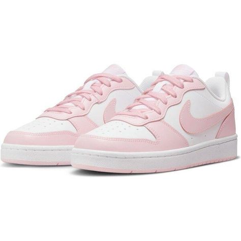 Cheap Shoes For Women Sneakers, Cute Sneakers Nike, Lover Outfit, Nike Court Borough Low 2, Nike Court Borough Low, Pink Nike Shoes, Nike Court Borough, White Nike Shoes, Pretty Shoes Sneakers