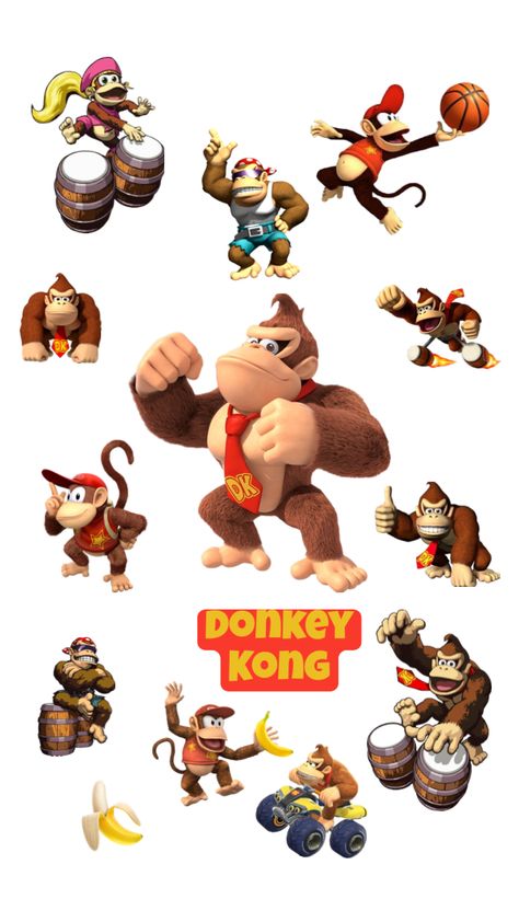 #nintendo #kong #donkeykong #donkeykongwallpaper #banana Donkey Kong Birthday Party, The Super Mario Bros Movie, Super Mario Bros Movie, Grand Chase, Donkey Kong Country, Paper Mario, Mario Birthday, 2 Bedroom House, Mario Luigi