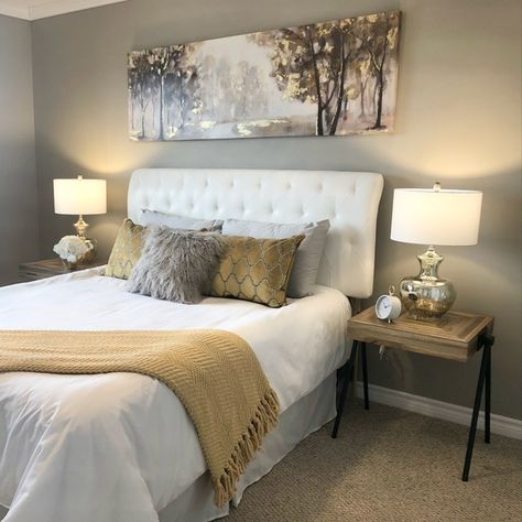 Gray Gold White Bedroom, Brown Gold And White Bedroom, Grey Gold Bedroom Ideas, Grey Gold And White Bedroom, Gray White Gold Bedroom, Gold And Grey Bedroom Ideas, White Grey And Gold Bedroom, Gray White And Gold Bedroom, Gold And Gray Bedroom