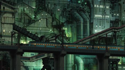 q Blue Exorcist Movie, City Concept Art, Exorcist Movie, Cyberpunk Concept Art, Kekkai Sensen, Sci Fi City, Landscape Concept, Cyberpunk City, Dark City