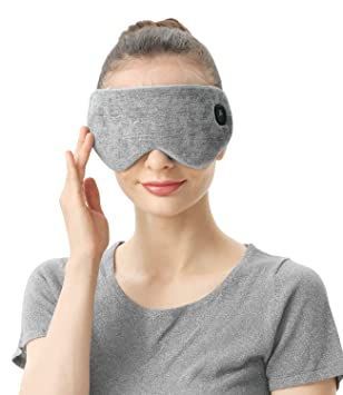 Aroma Season Cordless Heated Eye Mask, Washable & Portable Professional Electric Warm Eye Compress for Relief Dry Eyes, Stye, Blepharitis, Chalazion, Eye Fatigue or MGD (Gray) Warm Compress, Dry Eyes Relief, Sinus Pressure, Moist Heat, Dry Eye, Itchy Eyes, Heat Therapy, Natural Eyes, For Eyes